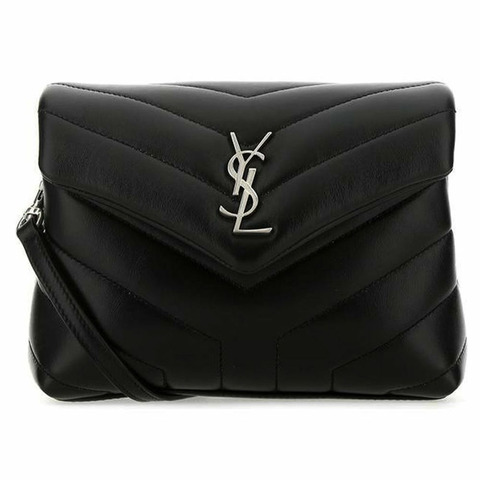 FENDI 銀色 Loulou 迷你玩具包 黑色