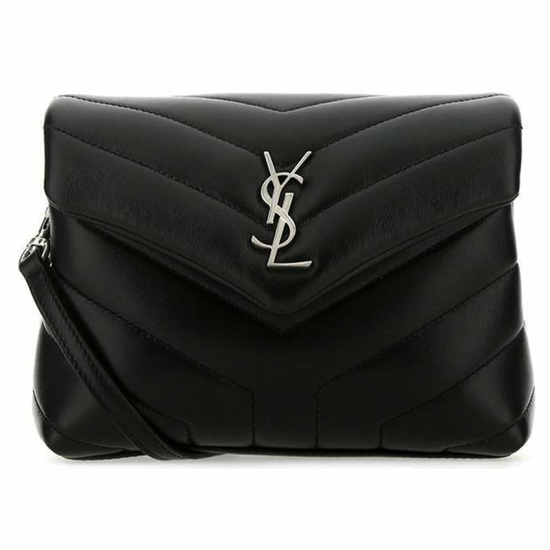 FENDI 銀色 Loulou 迷你玩具包 黑色-0