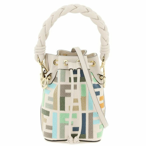 FENDI Montrezo Logo 迷你水桶包 8BS010 ANXC F1LG6