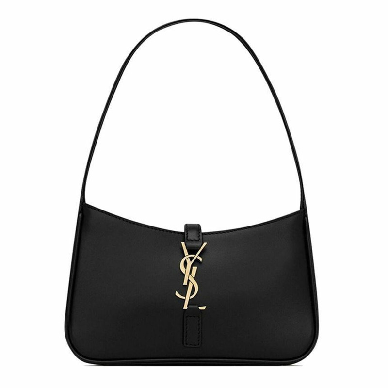SAINT LAURENT 金色Logo迷你肩背包 黑色 710318 2R20W 1000-0