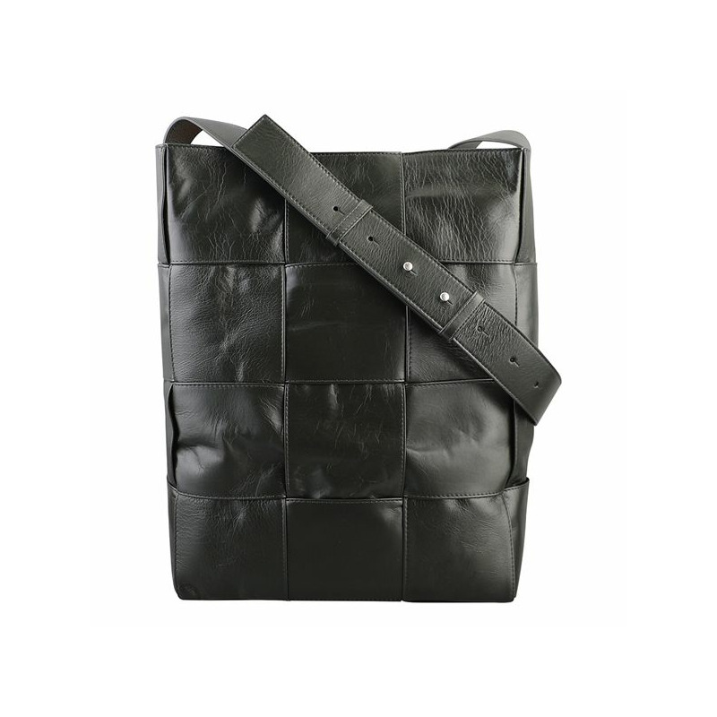 BOTTEGA VENETA Arco Hobo 單肩包，深綠色-0