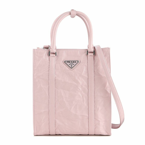 PRADA 褶皺肩包（1BG458 UVL）