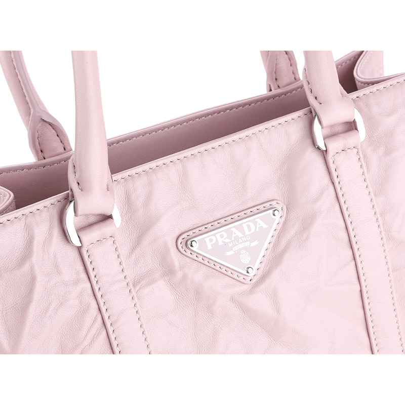 PRADA 褶皺肩包(1BG458 UVL)-12