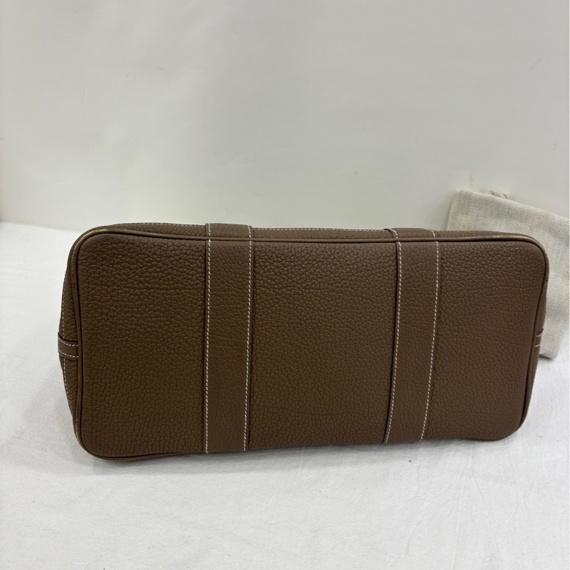 Hermes 愛馬仕 garden party36 花園36大象灰銀扣 X刻-4