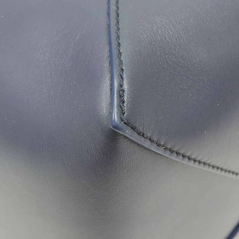 深藍色 牛皮 Blue Puzzle Fold超大型 肩背包【LOEWE 羅威】-10