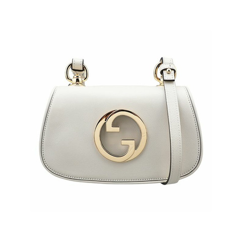 GUCCI Blondie迷你肩背包 白色 698643 UXXAG