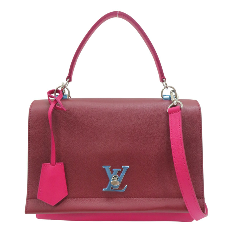 紫紅色 牛皮 Lockme II 兩用包 【LOUIS VUITTON LV 路易威登】 M50250-0