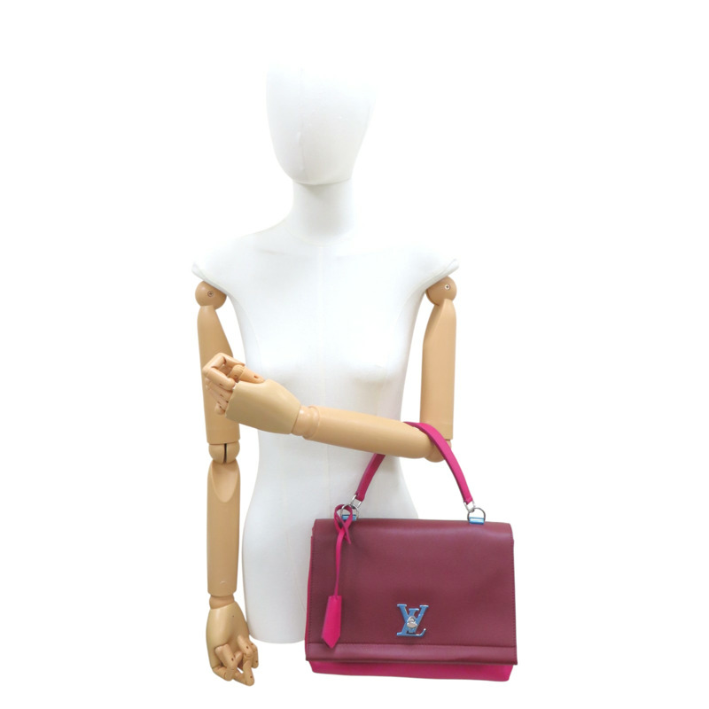 紫紅色 牛皮 Lockme II 兩用包 【LOUIS VUITTON LV 路易威登】 M50250-8