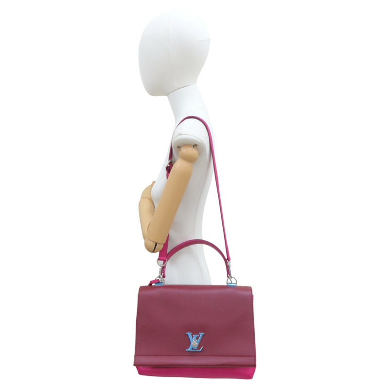 紫紅色 牛皮 Lockme II 兩用包 【LOUIS VUITTON LV 路易威登】 M50250-9
