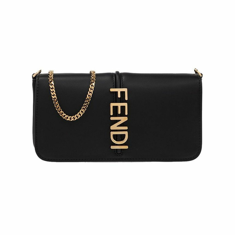 FENDI 圖案鏈條單肩/斜背包 8BS076 A5DY F0KUR-0