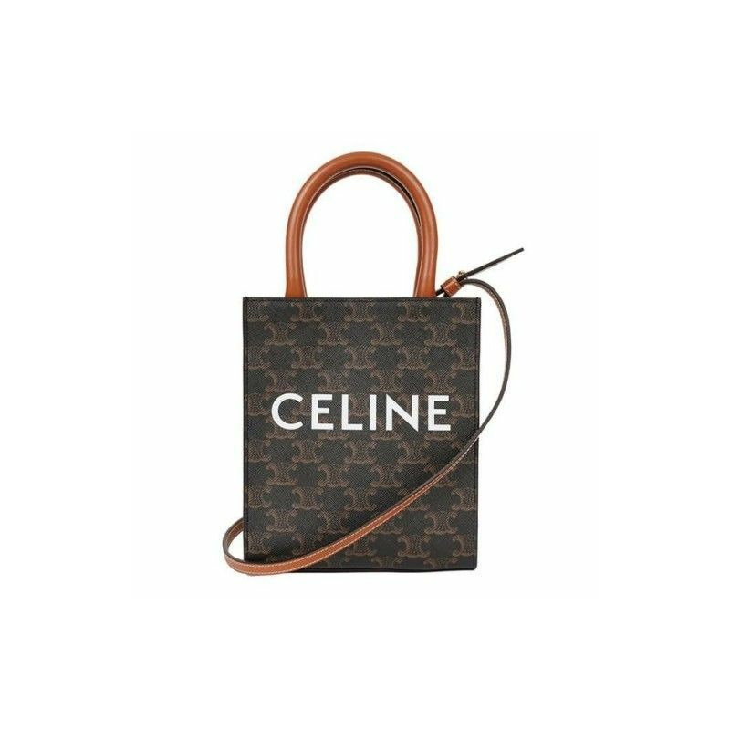 CELINE 迷你 Cabas 包 棕褐色 194372BZK-0