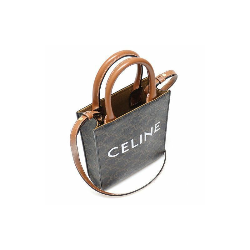 CELINE 迷你 Cabas 包 棕褐色 194372BZK-7