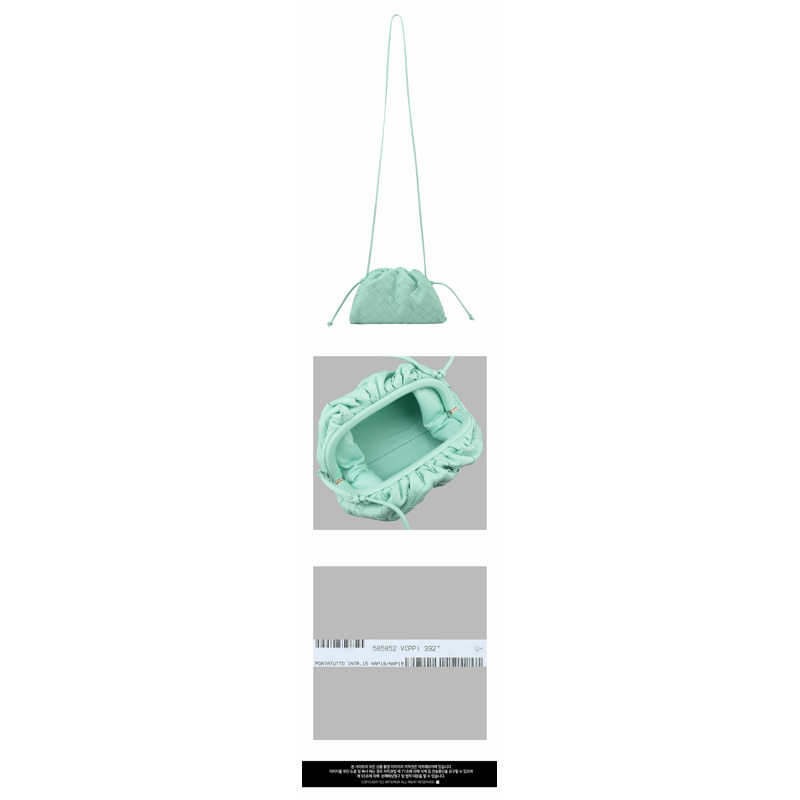 BOTTEGA VENETA 23SS 20寸迷你編織餃子袋 585852 VCPP1-2