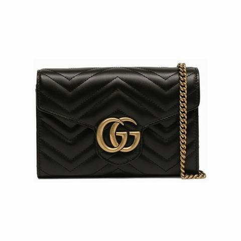 GUCCI GG Marmont 馬特拉塞迷你斜背包 474575 DTD1T 1000