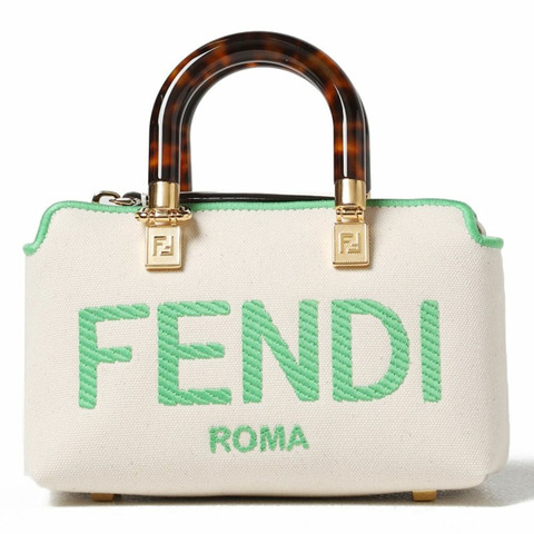 FENDI By The Way 迷你波士頓包 象牙綠 8BS067 ANVG