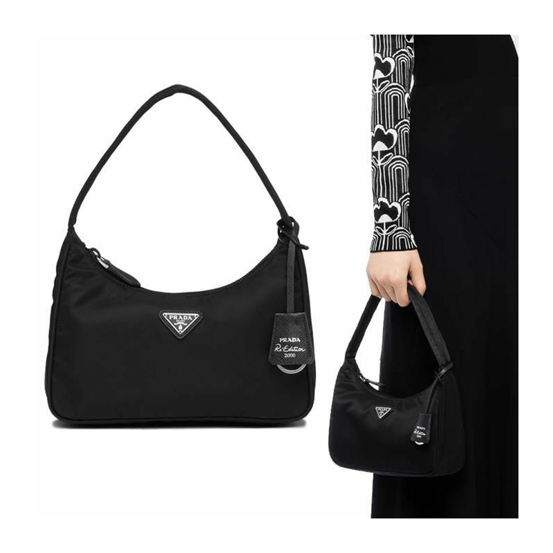 PRADA 1NE515 RDH0 F0002 Logo Re-Nylon 單肩包-0