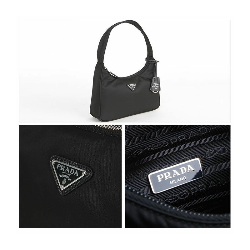 PRADA 1NE515 RDH0 F0002 Logo Re-Nylon 單肩包-5