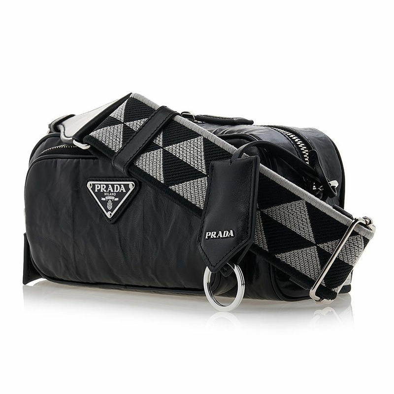 PRADA 女士多口袋迷你斜背包 1BH198 UVL F0002 (4OO)-1