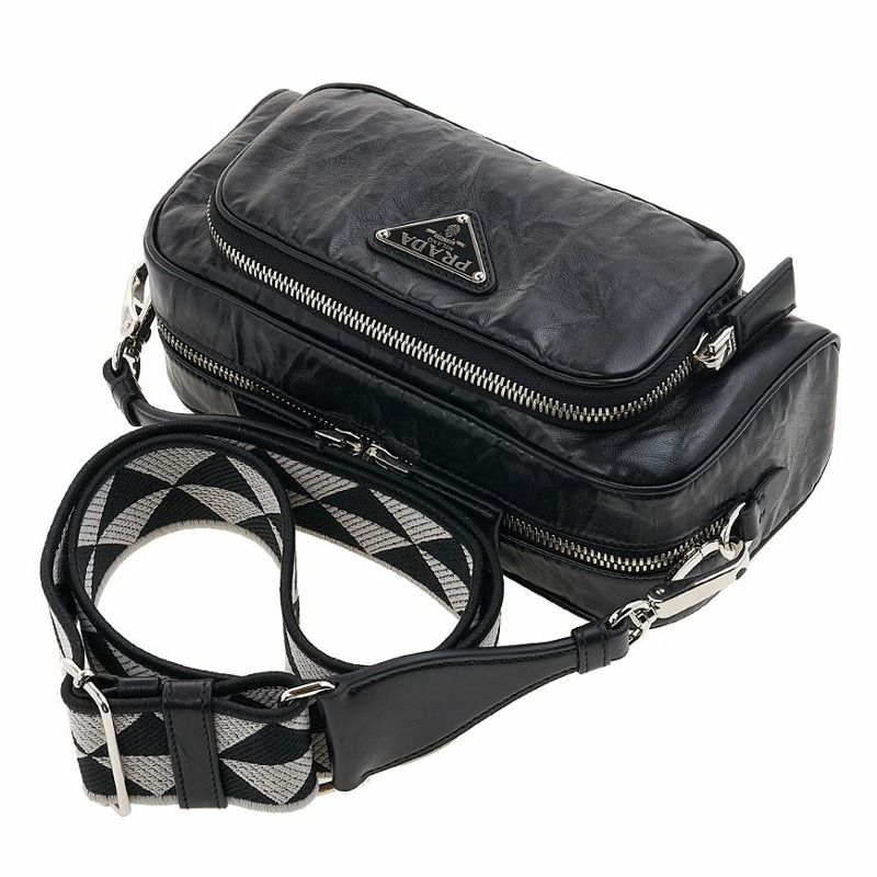 PRADA 女士多口袋迷你斜背包 1BH198 UVL F0002 (4OO)-3