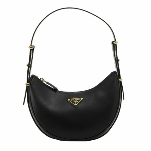 PRADA 三角形標誌斜背包/單肩包 黑色 1BC194 ASK F0002