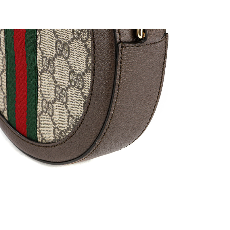 GUCCI Ophidia 迷你 GG 圓形斜背包 (A_550618 96I3B )-12