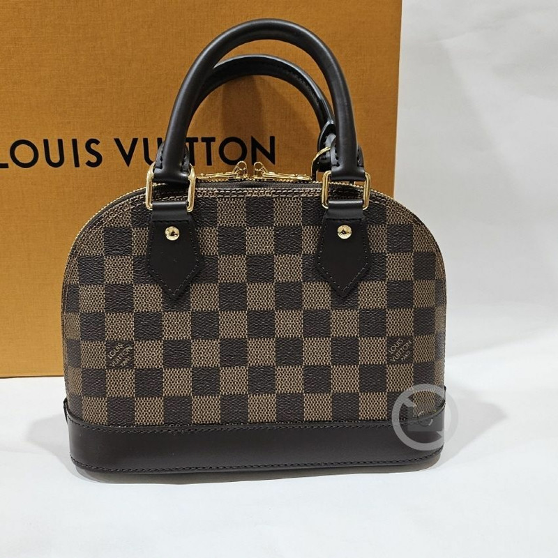 LOUIS VUITTON Alma BB Damier Ebene 手提包-4