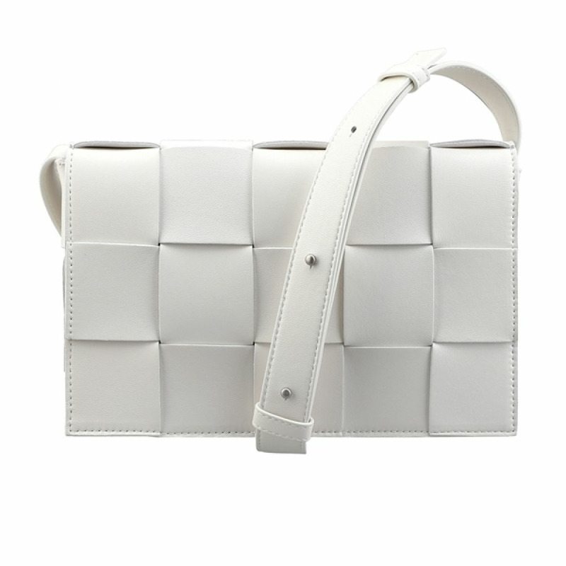 BOTTEGA VENETA Intrecciato 編織盒式包 白銀 578004 VMAY1-0