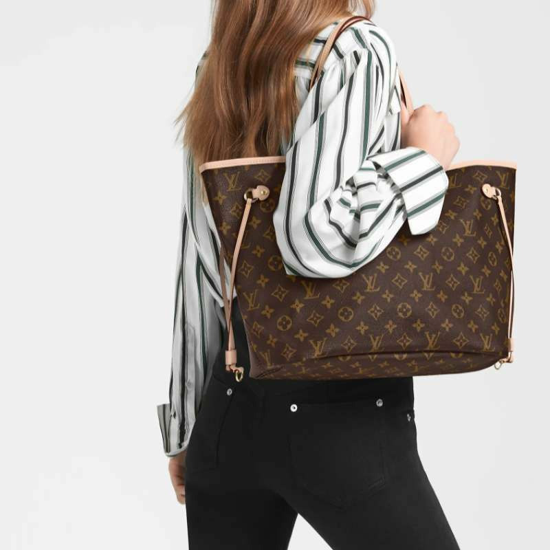 LOUIS VUITTON Neverfull MM 米色 M40995-4