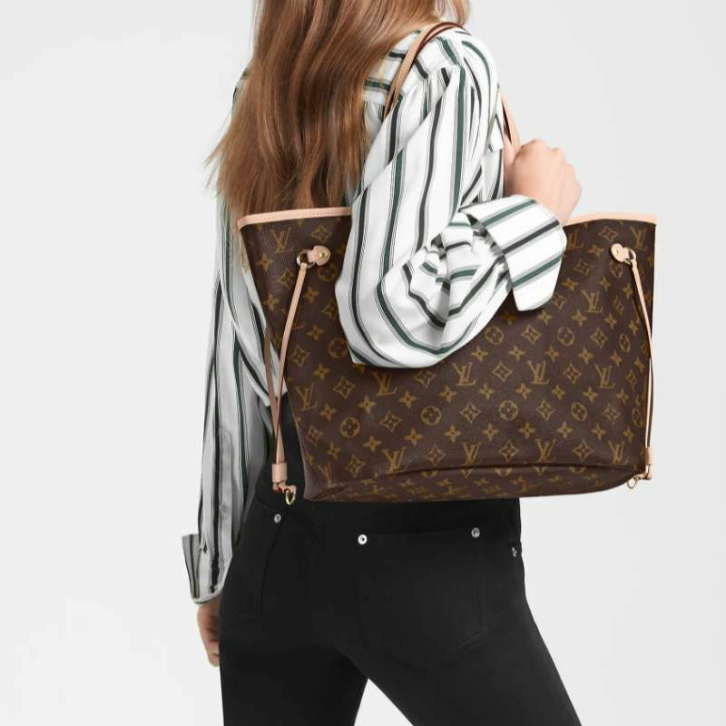 LOUIS VUITTON Neverfull MM 米色 M40995-8