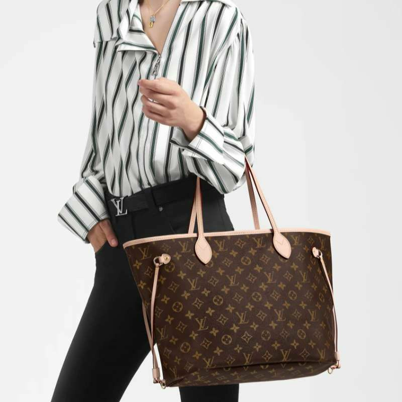 LOUIS VUITTON Neverfull MM 米色 M40995-12