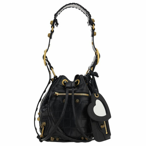 BALENCIAGA Le Cagole XS 水桶/肩背包 黑色 702431 23EBM 1000