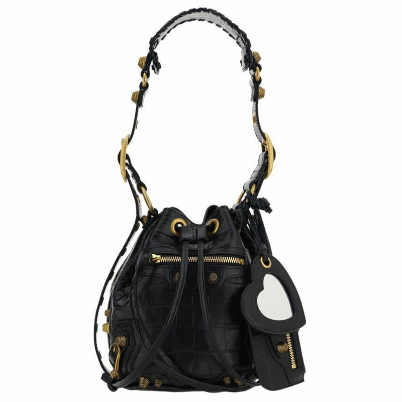 BALENCIAGA Le Cagole XS 水桶/肩背包 黑色 702431 23EBM 1000-0