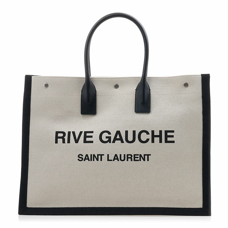 SAINT LAURENT 女士羅紋 Gosh 帆布大號手提包 509415 FAAVU 9083-0