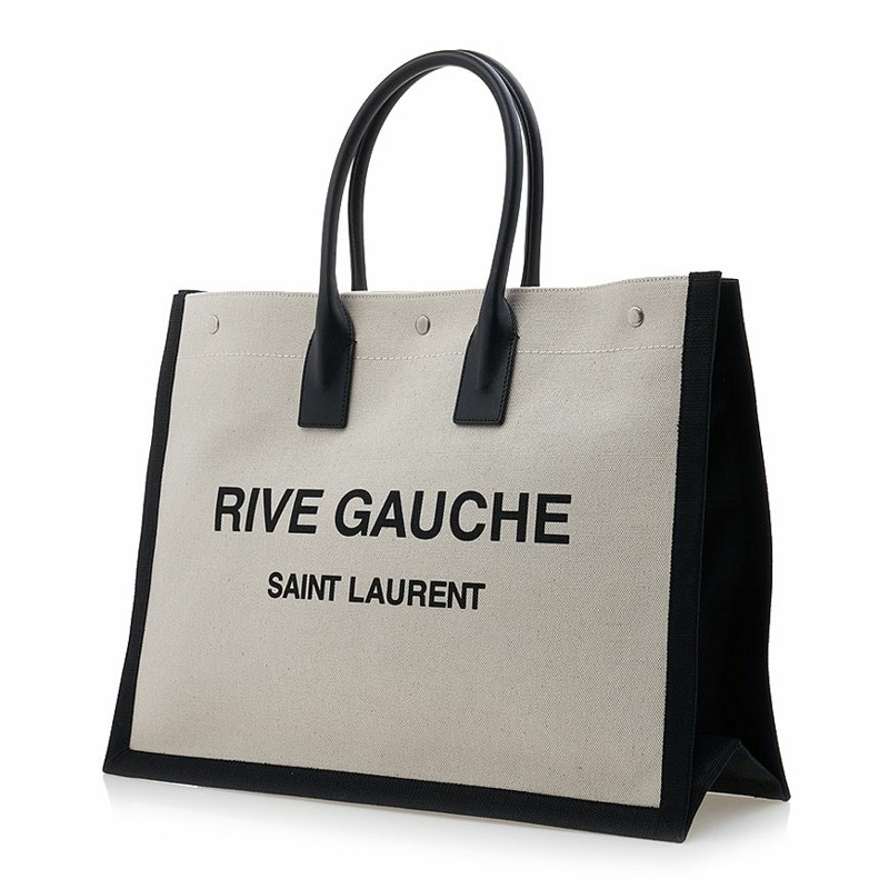 SAINT LAURENT 女士羅紋 Gosh 帆布大號手提包 509415 FAAVU 9083-1