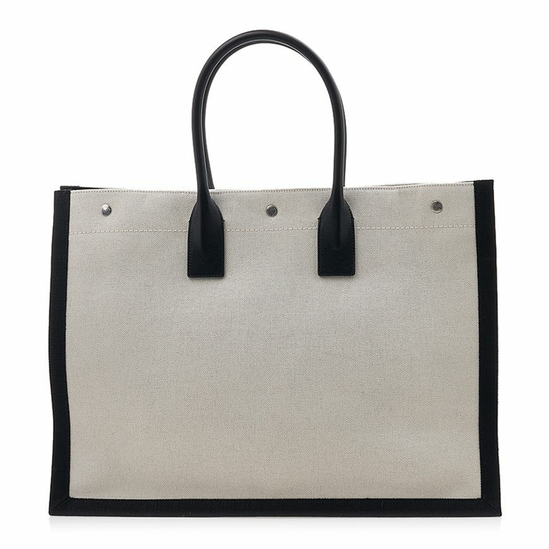 SAINT LAURENT 女士羅紋 Gosh 帆布大號手提包 509415 FAAVU 9083-2