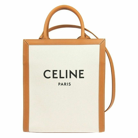 CELINE Cabas Vertical 小號手提斜背包 自然棕褐色 192082 BNZ