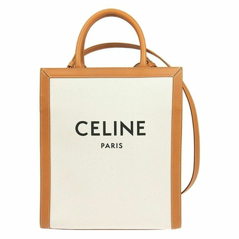 CELINE Cabas Vertical 小號手提斜背包 自然棕褐色 192082 BNZ-0