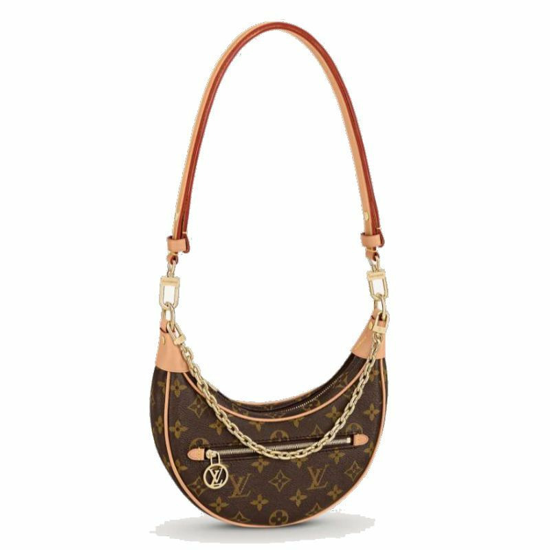 LOUIS VUITTON 環形鏈條單肩包 Hobo 包 Monogram M81098-0