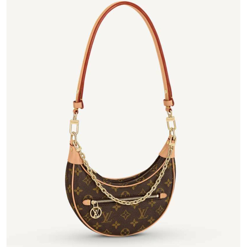 LOUIS VUITTON 環形鏈條單肩包 Hobo 包 Monogram M81098-2