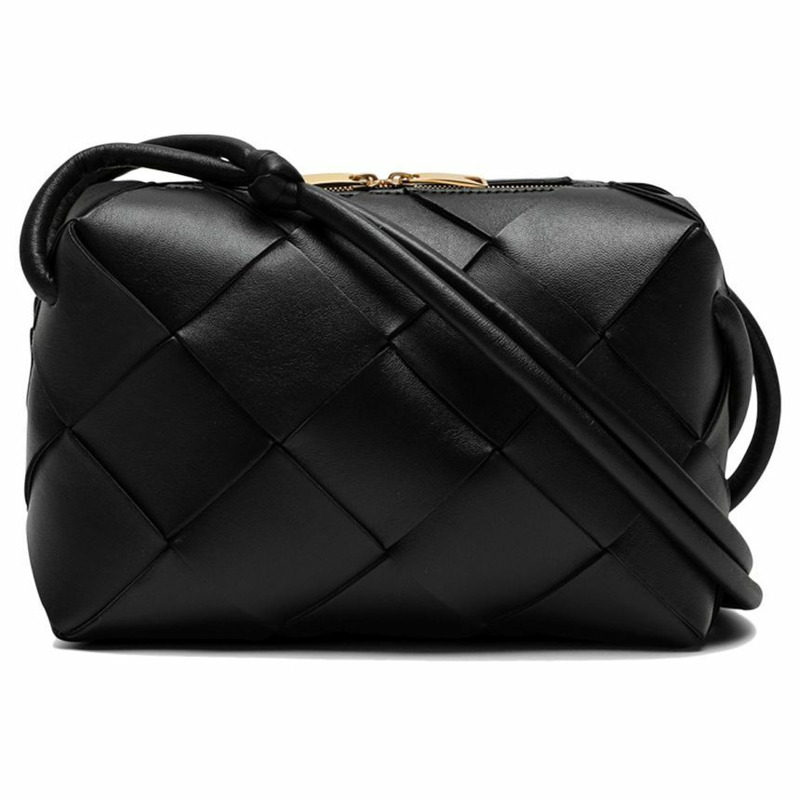 BOTTEGA VENETA Intrecciato 小號盒式包黑色 709417 VCQC2-0