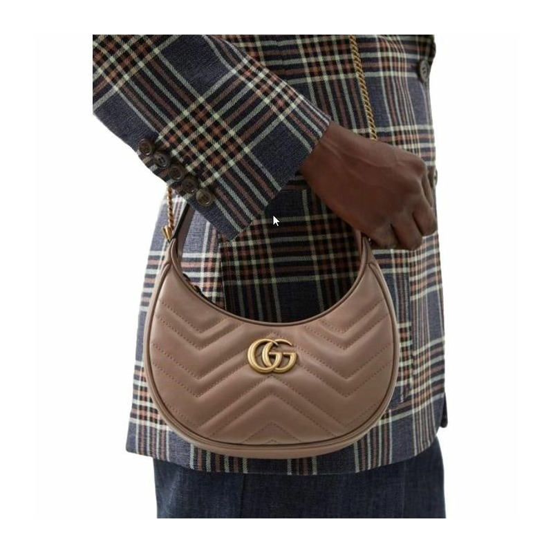 GUCCI GG Marmont 半月形迷你包 699514 DTDHT-9