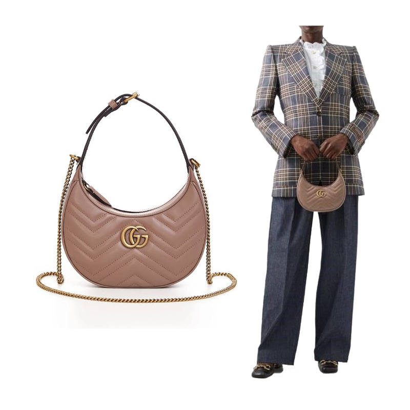 GUCCI GG Marmont 半月形迷你包 699514 DTDHT-10