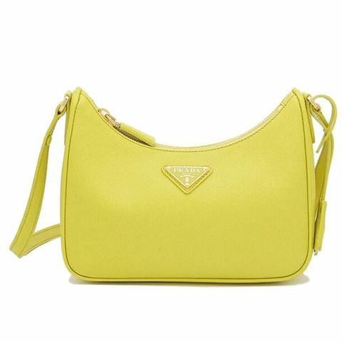 PRADA Saffiano 三角形標誌斜背包/流浪漢包 1BC204 NZV F0YN4