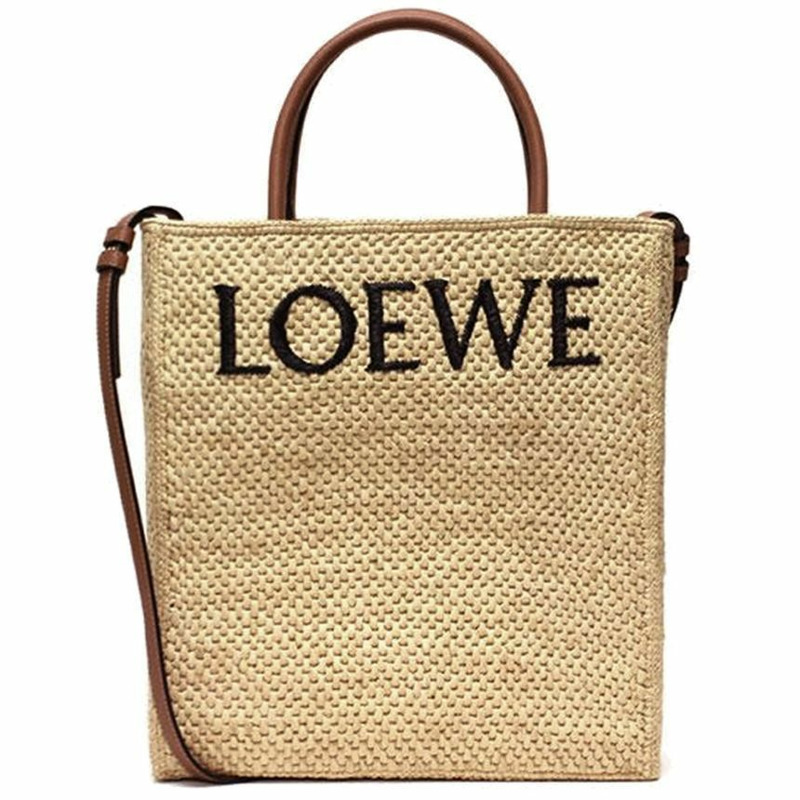 LOEWE 標準A4拉菲草手提/單肩包 A563R18X02 2165-0