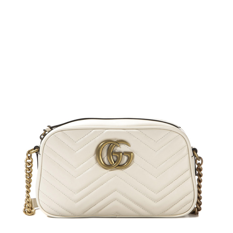 GUCCI 女士 Marmont 絎縫斜背包 (A447632 DTD1T)-3