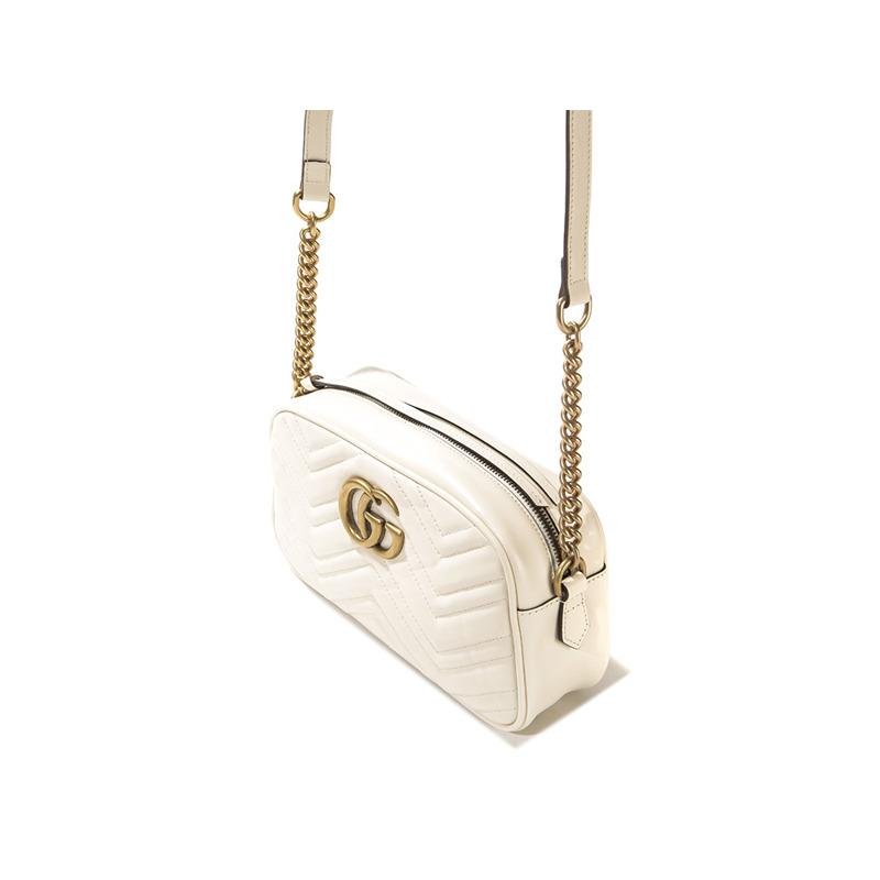 GUCCI 女士 Marmont 絎縫斜背包 (A447632 DTD1T)-5