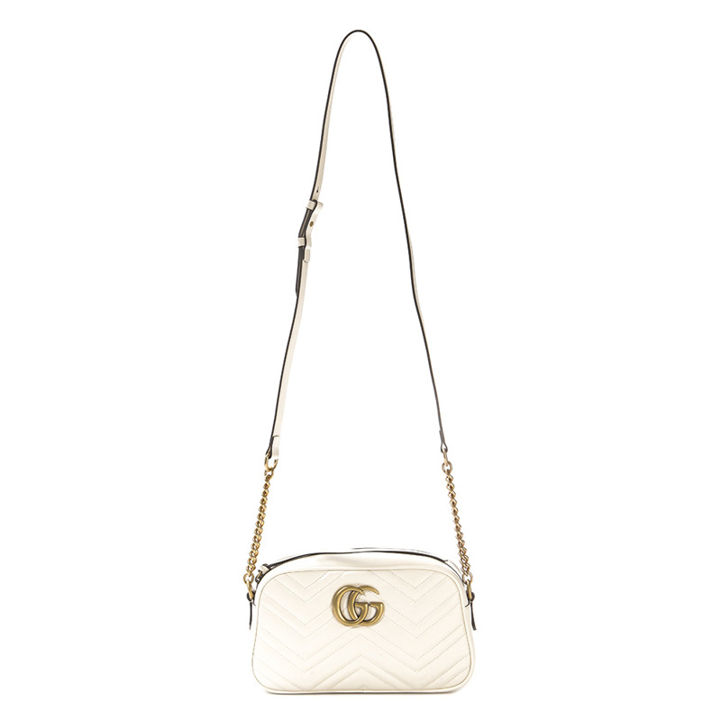 GUCCI 女士 Marmont 絎縫斜背包 (A447632 DTD1T)-8