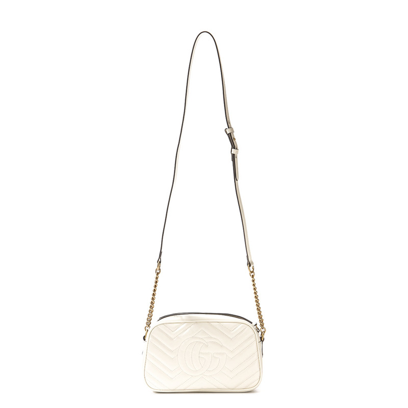 GUCCI 女士 Marmont 絎縫斜背包 (A447632 DTD1T)-9