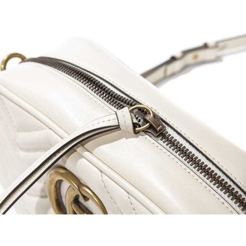 GUCCI 女士 Marmont 絎縫斜背包 (A447632 DTD1T)-14