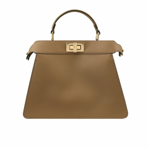 FENDI Peekaboo 小號肩背包 煙草色 8BN327 AQ09